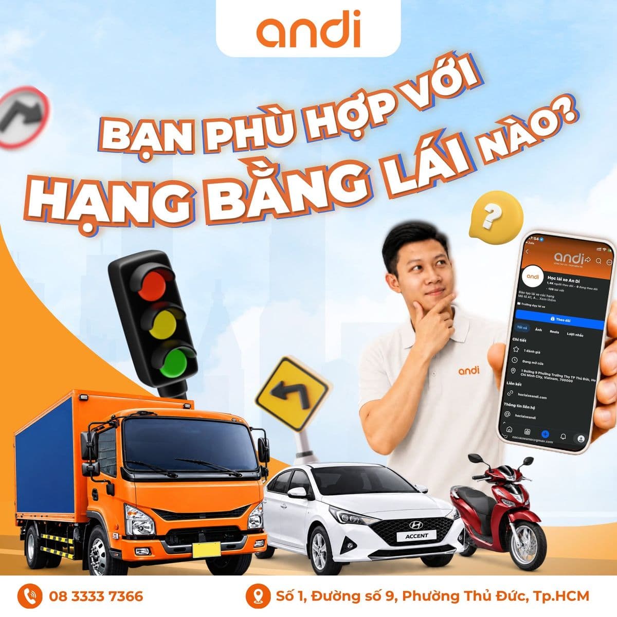 Bạn phù hợp với hạng bằng lái nào?